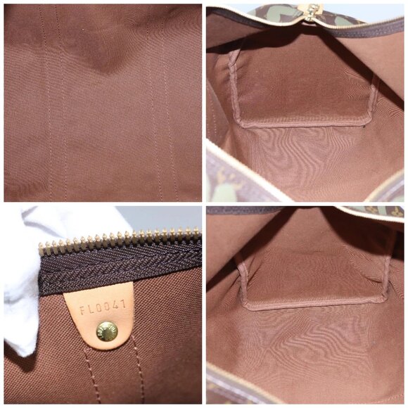 LOUIS VUITTON Monogram graffiti Keepall 50 Boston Bag Khaki M92196 Auth EC602AV - Picture 15 of 16